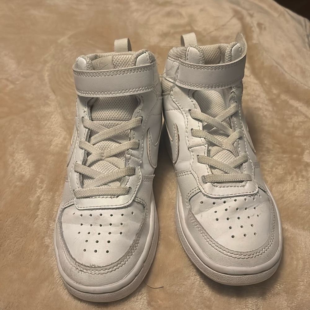 High top white Nikes